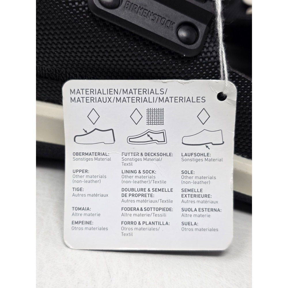 Birkenstock Mens Tatacoa Futura Black White Birko-Flor Sandals Size 46 13 US New - Picture 8 of 11